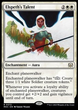 Elspeth's Talent⁣ - Commander: March of the Machine⁣ (Rare)⁣ [72]