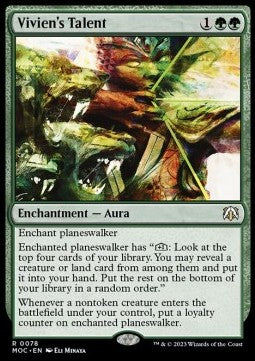 Vivien's Talent⁣ - Commander: March of the Machine⁣ (Rare)⁣ [78]