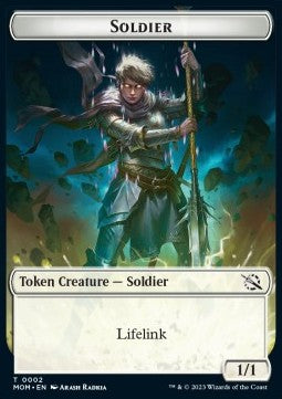 Soldier Token (White 1/1 Lifelink)⁣ - March of the Machine: Extras⁣ (Token)⁣ [T2]