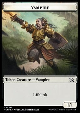 Vampire Token (White 1/1 Lifelink)⁣ - March of the Machine: Extras⁣ (Token)⁣ [T3]