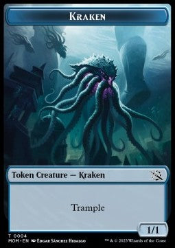 Kraken Token (Blue 1/1)⁣ - March of the Machine: Extras⁣ (Token)⁣ [T4]