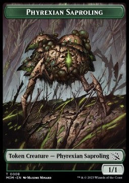 Phyrexian Saproling Token (Green 1/1)⁣ - March of the Machine: Extras⁣ (Token)⁣ [T8]
