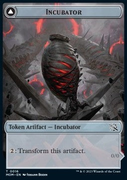 Incubator Token // Phyrexian Token (A 0/0) (V.1)⁣ - March of the Machine: Extras⁣ (Token)⁣ [T16]