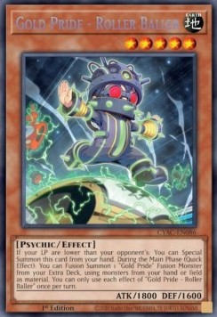 Gold Pride - Roller Baller⁣ - Cyberstorm Access⁣ (Secret Rare)⁣ [086]