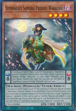 Superheavy Samurai Prodigy Wakaushi⁣ - Cyberstorm Access⁣ (Super Rare)⁣ [006]