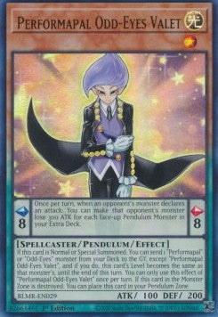 Performapal Odd-Eyes Valet⁣ - Battles of Legend: Monstrous Revenge⁣ (Ultra Rare)⁣ [029]