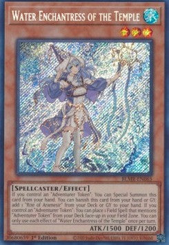Water Enchantress of the Temple (V.1 - Secret Rare)⁣ - Battles of Legend: Monstrous Revenge⁣ (Secret Rare)⁣ [065]