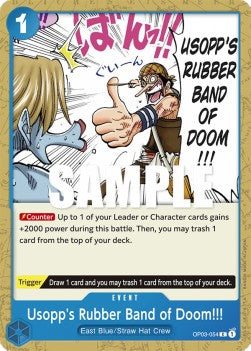 Usopp's Rubber Band of Doom!!! (OP03-054) - Pillars of Strength (Common) [OP03-054]
