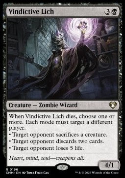 Vindictive Lich⁣ - Commander Masters⁣ (Rare)⁣ [196]