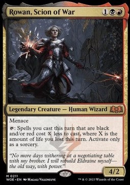 Rowan, Scion of War⁣ - Wilds of Eldraine⁣ (Mythic)⁣ [211]