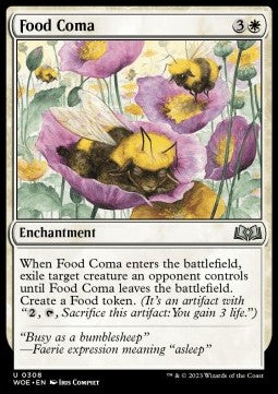 Food Coma⁣ - Wilds of Eldraine: Extras⁣ (Uncommon)⁣ [308]