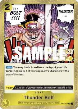 Thunder Bolt (OP03-121)⁣ - Judge Promos⁣ (Common)⁣ [OP03-121]
