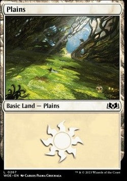 Plains (V.2)⁣ - Wilds of Eldraine⁣ (Land)⁣ [267]