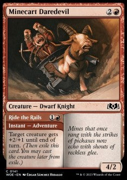 Minecart Daredevil // Ride the Rails⁣ - Wilds of Eldraine⁣ (Common)⁣ [141]