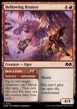 Bellowing Bruiser // Beat a Path⁣ - Wilds of Eldraine⁣ (Common)⁣ [121]