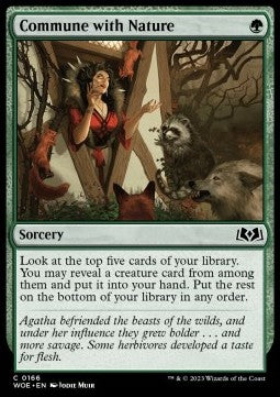 Commune with Nature⁣ - Wilds of Eldraine⁣ (Common)⁣ [166]
