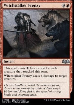 Witchstalker Frenzy⁣ - Wilds of Eldraine⁣ (Uncommon)⁣ [159]