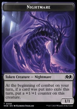 Nightmare Token (Black 1/1)⁣ - Wilds of Eldraine: Extras⁣ (Token)⁣ [6]