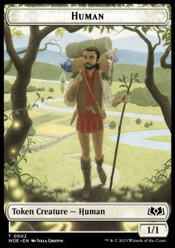 Human Token (White 1/1)⁣ - Wilds of Eldraine: Extras⁣ (Token)⁣ [2]