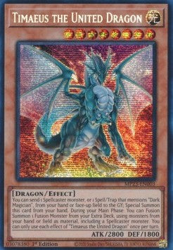 Timaeus the United Dragon⁣ - 25th Anniversary Tin: Dueling Heroes Mega Pack⁣ (Secret Rare)⁣ [003]