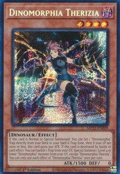 Dinomorphia Therizia⁣ - 25th Anniversary Tin: Dueling Heroes Mega Pack⁣ (Secret Rare)⁣ [009]