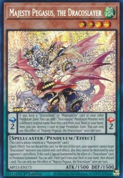 Majesty Pegasus, the Dracoslayer⁣ - 25th Anniversary Tin: Dueling Heroes Mega Pack⁣ (Secret Rare)⁣ [173]