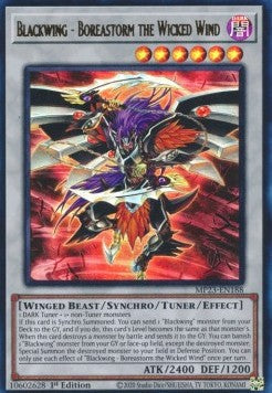 Blackwing - Boreastorm the Wicked Wind⁣ - 25th Anniversary Tin: Dueling Heroes Mega Pack⁣ (Ultra Rare)⁣ [188]