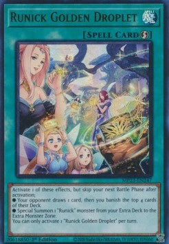 Runick Golden Droplet⁣ - 25th Anniversary Tin: Dueling Heroes Mega Pack⁣ (Ultra Rare)⁣ [247]
