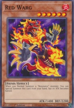 Red Warg⁣ - Structure Deck: The Crimson King⁣ (Common)⁣ [012]