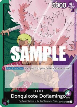 Donquixote Doflamingo (OP04-019) (V.1)⁣ - Kingdoms of Intrigue⁣ (Leader)⁣ [019]