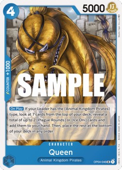 Queen (OP04-046)⁣ - Kingdoms of Intrigue⁣ (Uncommon)⁣ [046]