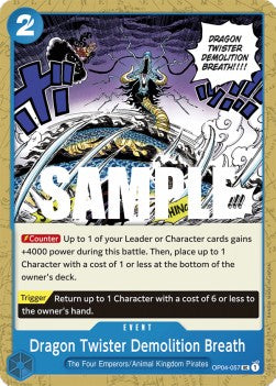 Dragon Twister Demolition Breath (OP04-057)⁣ - Kingdoms of Intrigue⁣ (Uncommon)⁣ [057]