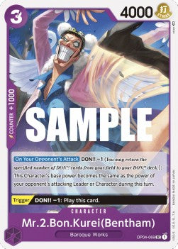 Mr.2.Bon.Kurei(Bentham) (OP04-069)⁣ - Kingdoms of Intrigue⁣ (Uncommon)⁣ [069]