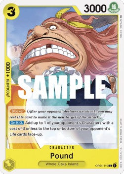 Pound (OP04-110)⁣ - Kingdoms of Intrigue⁣ (Common)⁣ [110]