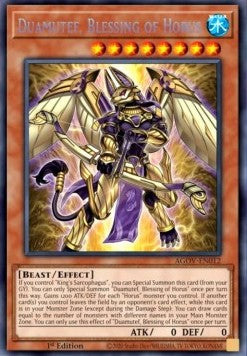 Duamutef, Blessing of Horus (V.1 - Secret Rare)⁣ - Age of Overlord⁣ (Secret Rare)⁣ [012]