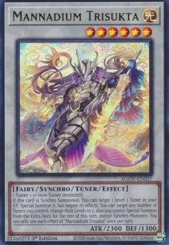 Mannadium Trisukta (V.1 - Ultra Rare)⁣ - Age of Overlord⁣ (Ultra Rare)⁣ [037]