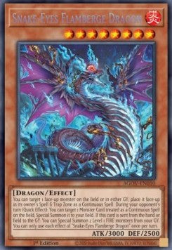 Snake-Eyes Flamberge Dragon (V.1 - Secret Rare)⁣ - Age of Overlord⁣ (Secret Rare)⁣ [010]