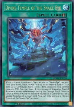 Divine Temple of the Snake-Eye (V.1 - Ultra Rare)⁣ - Age of Overlord⁣ (Ultra Rare)⁣ [056]