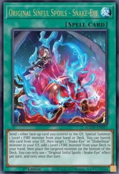 Original Sinful Spoils - Snake-Eye (V.1 - Ultra Rare)⁣ - Age of Overlord⁣ (Ultra Rare)⁣ [057]