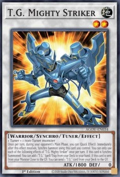 T.G. Mighty Striker⁣ - Age of Overlord⁣ (Super Rare)⁣ [034]