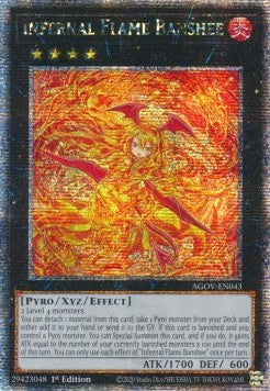 Infernal Flame Banshee (V.2 - Quarter Century Secret Rare)⁣ - Age of Overlord⁣ (Quarter Century Secret Rare)⁣ [043]