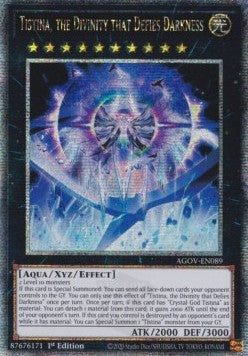 Tistina, the Divinity that Defies Darkness (V.2 - Quarter Century Secret Rare)⁣ - Age of Overlord⁣ (Quarter Century Secret Rare)⁣ [089]