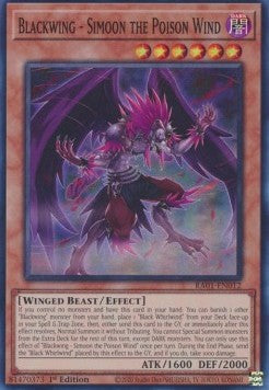 Blackwing - Simoon the Poison Wind (V.1 - Super Rare)⁣ - 25th Anniversary Rarity Collection⁣ (Super Rare)⁣ [012]