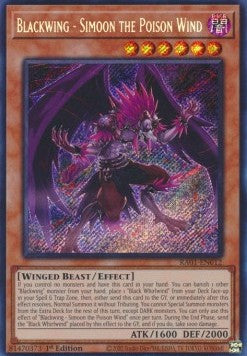 Blackwing - Simoon the Poison Wind (V.3 - Secret Rare)⁣ - 25th Anniversary Rarity Collection⁣ (Secret Rare)⁣ [012]