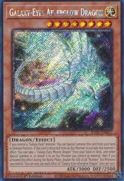 Galaxy-Eyes Afterglow Dragon (V.4 - Platinum Secret Rare)⁣ - 25th Anniversary Rarity Collection⁣ (Platinum Secret Rare)⁣ [017]