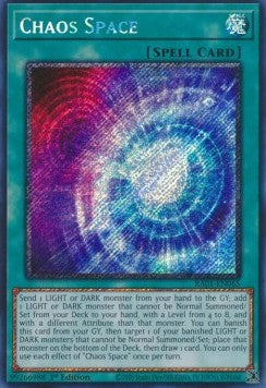 Chaos Space (V.4 - Platinum Secret Rare)⁣ - 25th Anniversary Rarity Collection⁣ (Platinum Secret Rare)⁣ [065]