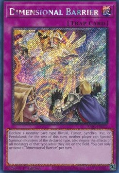 Dimensional Barrier (V.4 - Platinum Secret Rare)⁣ - 25th Anniversary Rarity Collection⁣ (Platinum Secret Rare)⁣ [072]