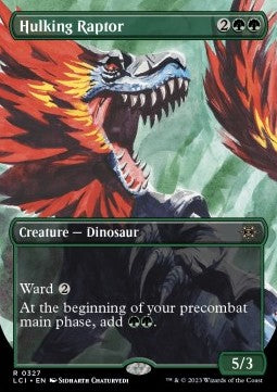 Hulking Raptor⁣ - The Lost Caverns of Ixalan: Extras⁣ (Rare)⁣ [327]