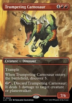 Trumpeting Carnosaur⁣ - The Lost Caverns of Ixalan: Extras⁣ (Rare)⁣ [324]