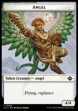 Angel Token (White 4/4 Vigilance)⁣ - The Lost Caverns of Ixalan: Tokens⁣ (Token)⁣ [T02]